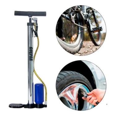 Imagem de Bomba De Ar  Encher Pneus Bicicleta Moto Carro Bola Colchão - grepar