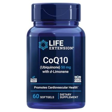 Imagem de Life Extension CoQ10 Superabsorvível (Ubiquinona) 50 Mg Com D-Limoneno - Não-OGM, Sem Glúten - 60 Cápsulas Gelatinosas