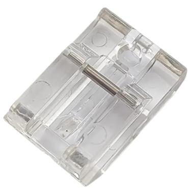 Imagem de Calcador Sapata Sapatilha De Aplicar Pregar Zíper Invisível Costura Alinhamento preciso Costuras Retas Peça para Maquina Guia De Costura