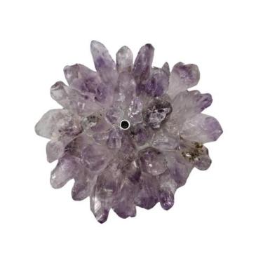 Imagem de Incensário Pedra Ametista Natural Presente e Decoração - Meta Atacado