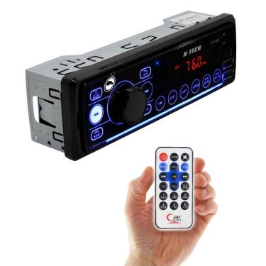 Imagem de Rádio Mp3 Automotivo H-Tech Ht-1025 Usb Aux Bt 4 Canais 25W