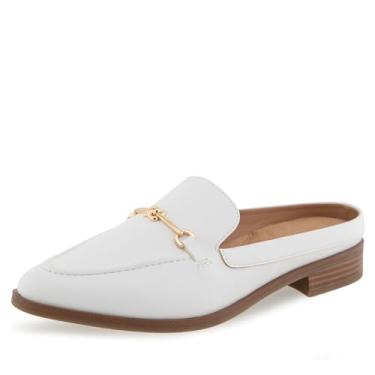 Imagem de Aerosoles Erik Mule feminino, Couro sintético branco brilhante, 34