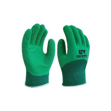 Imagem de Luva Malha  Algodão Emborrachado Nitrilon - Verde - LDI SAFETY - 00020