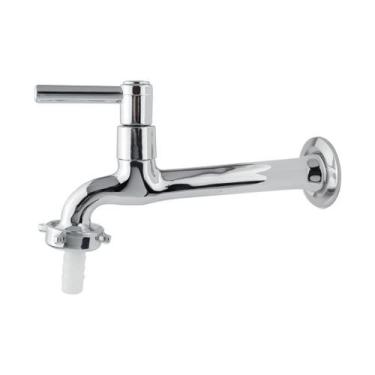 Imagem de Torneira De Metal P/ Tanque 1158 C/ Bico 18 Cm 1/4 Volta C-66 Cód. 913