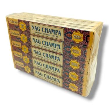 Imagem de Incenso Massala Tulasi Nag Champa Caixa Fechada 25un