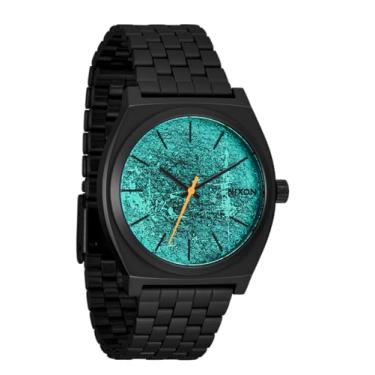 Imagem de NIXON Relógio analógico masculino Time Teller A045-100 m resistente à água (mostrador do relógio de 37 mm, pulseira de aço inoxidável de 19,5 mm-18 mm), Preto/Oxidação, Mens Standard, Caixa de