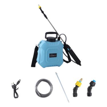 Imagem de Ioensy Pulverizador de jardim elétrico recarregável Multifuncional com alça de ombro ajustável para limpeza de carros, 5l