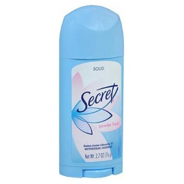 Imagem de Desodorante antitranspirante Secret Wide Solid Powder Fresh 2.7 oz da Secret (pacote com 2)