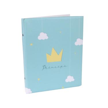 Imagem de Álbum Fotográfico 20x25 para 80 Fotos principe coroa Newborn Bebê Infantil