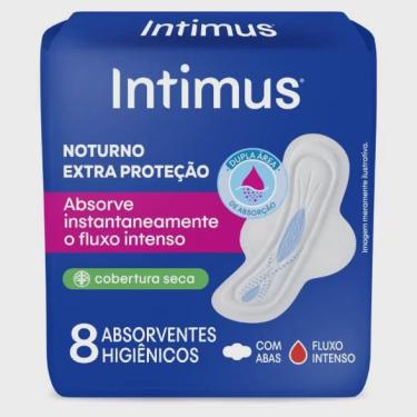 Imagem de Absorvente externo intimus noturno seca com abas 8 unidades
