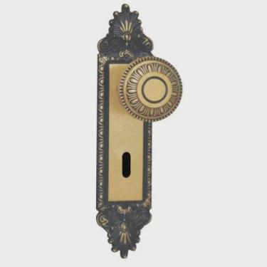 Imagem de Fechadura Interna Espelho Aço 40mm mgm Colonial Bronze Latonado