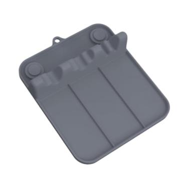 Imagem de Bothyi Descanso de colher de silicone, suporte de colher, descanso múltiplo resistente ao calor com slots largos, suporte de cozinha de copo de sucção,