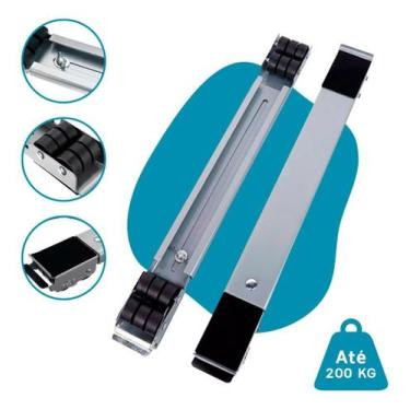 Imagem de Suporte Base Ajustável Para Móveis Com Rodinhas E Reforçado - Suporte 