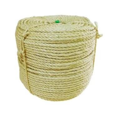 Imagem de Rolo Corda De Sisal Natural 5mm 200Mts Acabamento Perfeito - APAEB