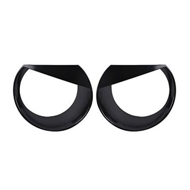 Imagem de Hooke Road Capa de moldura de farol Black Angry Bird para Jeep Renegade 2015 2016 2017