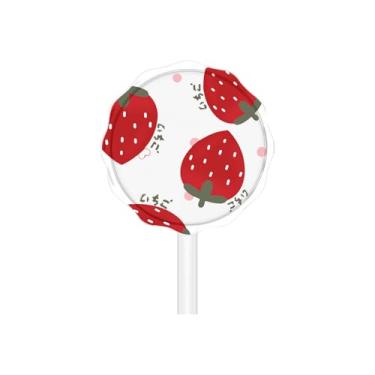 Imagem de CameCosy Capa de silicone para Apple Watch Charger 2024, design exclusivo de morango, capa protetora antiarranhões de TPU macio para cabos de carregador sem fio iWatch