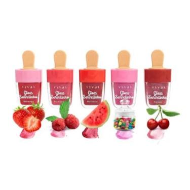 Imagem de Gloss sorvetinho frutas vivai 1 unidade, MELANCIA