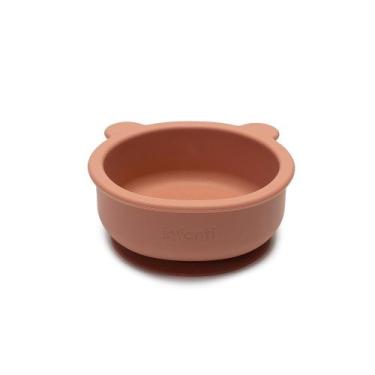 Imagem de Pratinho de Bebê Bolw Silicone Ursinho Piccolo - Infanti, Terracota