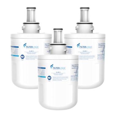 Imagem de Filterlogic DA29-00003G Filtro de água para geladeira, substituição para Samsung DA29-00003G, DA29-00003B, Aqua-Pure Plus, RFG237AARS, DA29-00003F, HAFCU1, RFG297AARS, RS22HDHPNSR, WSS-1 (pacote com