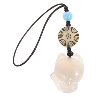 Imagem de 1 Unidade Charme De Telefone Decorativo Encantos De Telefone Chaveiros De Raposa Mão De Alças De Telefone Decoração De Capa De Telefone Senhorita Jade Pulseira Branco