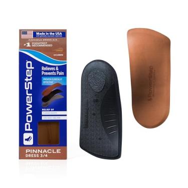 Imagem de Powerstep Pinnacle Palmilhas 3/4 – Inserções de perfil baixo com suporte de arco neutro para homens e mulheres, Palmilhas 3/4 de comprimento para sapatos justos, M9|W11