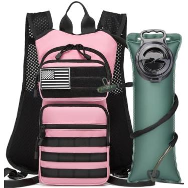 Imagem de ATBP Mochila de hidratação isolada para caminhadas, colete de corrida com bolsa de bexiga de TPU de 3L para homens de ciclismo de maratona