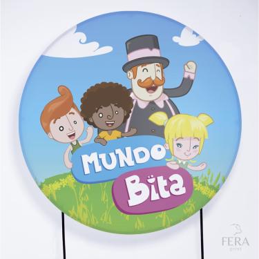 Imagem de Painel Decorativo para Festa 1,80x1,80 metros Vesti Fácil com Elástico Mundo Bita - Fera Print