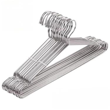 Imagem de Kit 10 20 30 cabide metal tingido aço cromado cabide pesado adulto(20 Cabides)