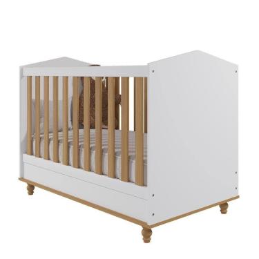 Imagem de Berço Americano Mini Cama Mimo Branco-nature - Permóbili Baby Branco-nature