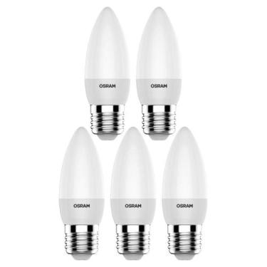 Imagem de 5 Lâmpadas Led Vela Fosca 2700k 260lm E27 Ledvance 7019477
