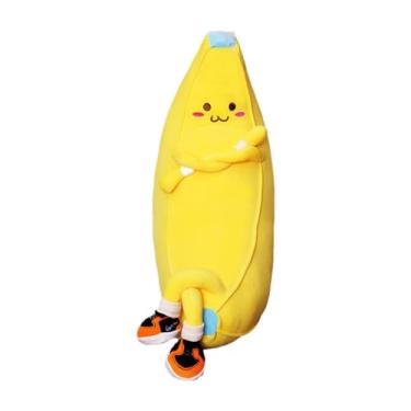 Imagem de JunZheHub Brinquedo de Pelúcia de Banana, Presente, Confortável, Desenho Animado, Adorável, Almofada Macia, Decoração de Boneca Macia, 50cm
