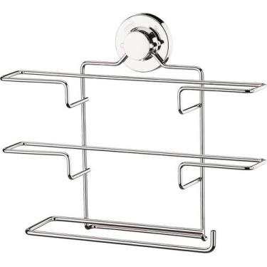 Imagem de Suporte para rolo de papel toalha/ alumínio com ventosa 4018 - future