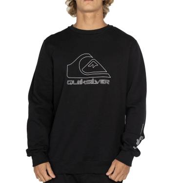 Imagem de Moletom Quiksilver Careca New Tour WT25 Masculino Preto