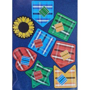 Imagem de remendo Adesivo Retalho de festa junina para roupas - br festas