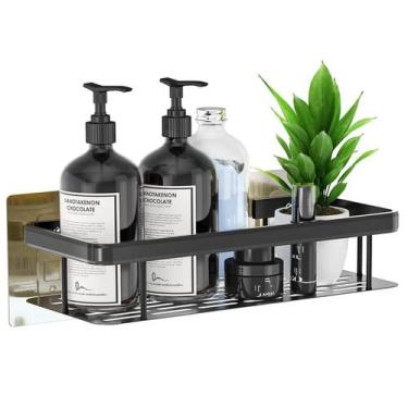 Imagem de Prateleira Flutuante para Banheiro Box Suporte Organizador Shampoo com