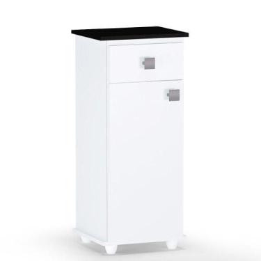 Imagem de Balcão Bebedouro Multiuso Karol Com Gaveta E 01 Porta Branco - AJL MÓV