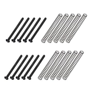 Imagem de Banworks Parafusos de captador Humbucker para guitarra EUA/Imperial Thread Vintage com fenda Humbucker Parafusos de altura com molas para captador Gibson, EMG, Seymour Duncan, Dimarzio Pickups 10