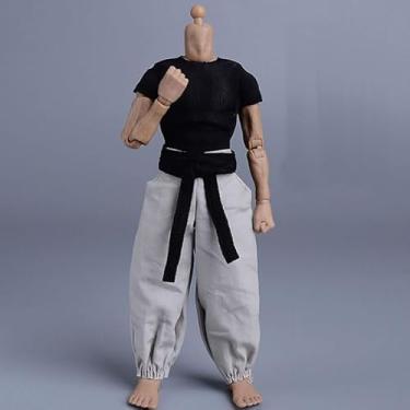 Imagem de ATSTORYTIDE 1/12 Ratio of Men's Clothing，Kung Fu Suit, Combat Martial Arts Suit