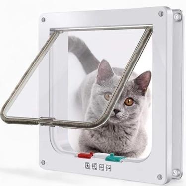 Imagem de Passagem Porta Pet Portinha Para Gato Ou Cão Com 4 Em 1