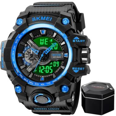 Imagem de Relógio Masculino Sk 2396 Á Prova D'água 50m Digital Esportivo Azul