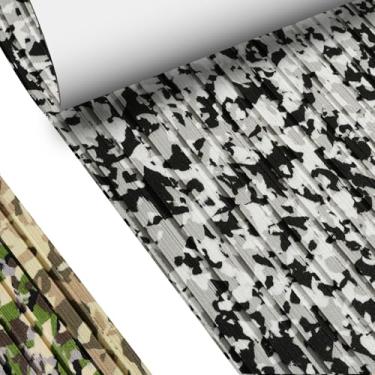 Imagem de Hjdeck Piso de barco camuflado espuma EVA deck de barco autoadesivo 120 cm x 41 cm piso de barco antiderrapante 5 mm deck de espuma macia para barcos, iate, caiaque, lancha, trailer, piscina, carrinho