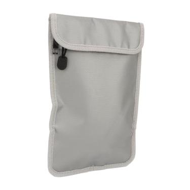 Imagem de Sonew Bolsa para Documentos à Prova de Fogo Sonew, Mini Porta-Documentos à Prova D'água Com Zíper Duplo, Bolsa à Prova de Fogo para Documentos Legais e Certificados de Valor