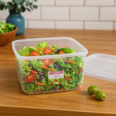 Imagem de Pote Alimentos Geladeira Congelar Transparente 3,7l Sanremo