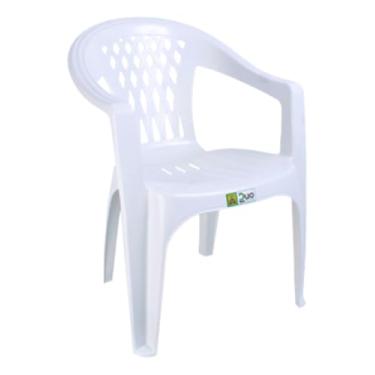 Imagem de CADEIRA PLASTICA BRANCA POLTRONA BELLA