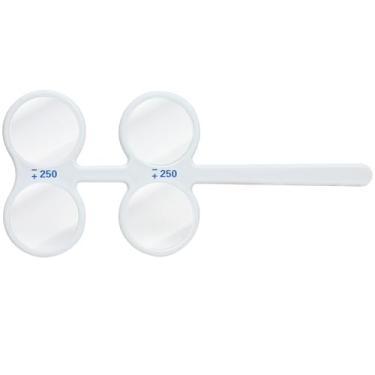 Imagem de Flipper óptico para treinador de olhos com 4 lentes, equipamento de suporte de optometria de oclusor oftálmico, material plástico (2,50 dipóteros)