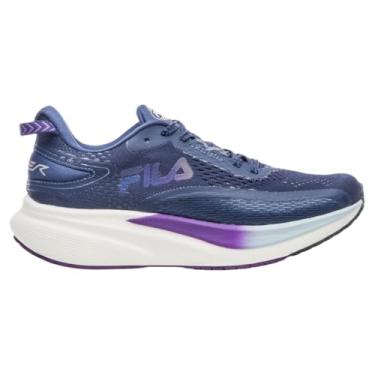 Imagem de Tênis Fila Racer T2 Xtreme Azul Marinho e Roxo - Feminino no - 40 - Azul