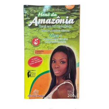 Imagem de Henê Da Amazônia Em Pó Castanho Escuro 200g - Divina Dama