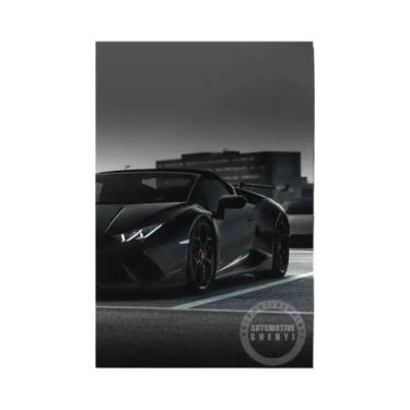 Imagem de Preto Estilo Industrial Hd Poster Impressão Carro De Luxo Arte Da Pare