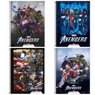 Imagem de Caderno Vingadores Gamer Verse 160 Folhas Sortidos 10 Matérias Tilibra