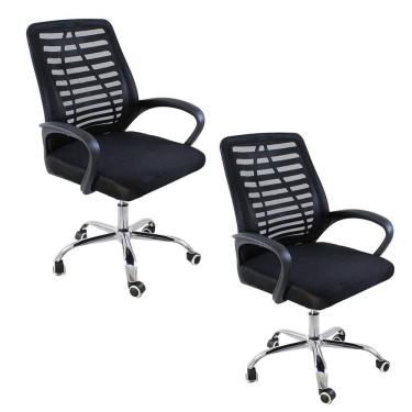 Imagem de Cadeira de Escritório Mesh Ergonômica Branca 97-89 cm